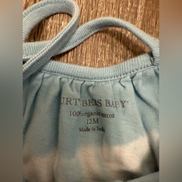 Burt's Bees Baby Twisted Tie Dye Organic Cotton Bubble Jumpsuit Size 12 M - Picture 3 of 4